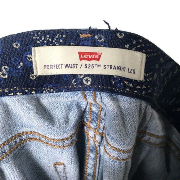 Levi’s Boho Destroyed Jeans Embroidered 4M Light - Picture 8 of 10